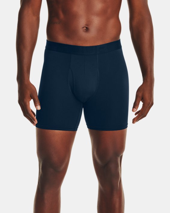 Men's UA Tech™ Mesh 6" Boxerjock® – 2-Pack, Navy, pdpMainDesktop image number 0